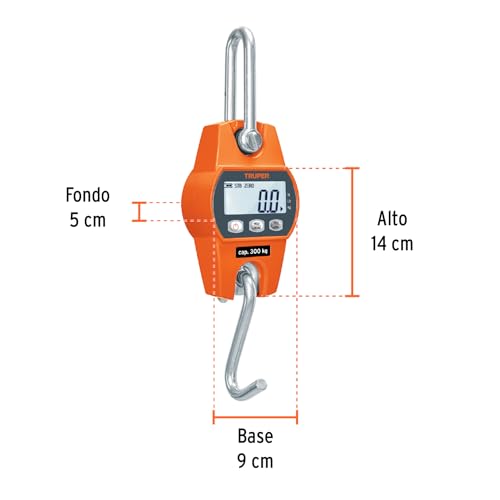 Báscula Electrónica Truper Colgante 300 kg
