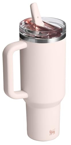 Vaso Aislado Stanley Quencher ProTour 40 Onzas Popote y Mango Integrados Acero Inoxidable sin BPA para Viajes