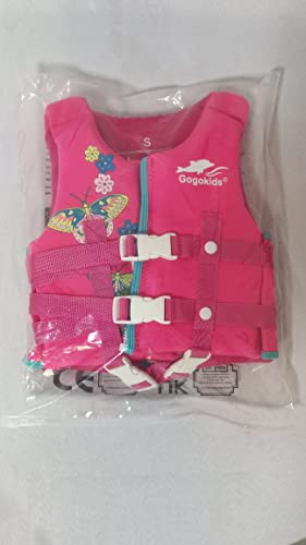 Gogokids - Chaleco de natación para niños pequeños, chamarra flotante para niñas y niños de 20-30-40-50 libras, flotadores de natación con correa de seguridad ajustable Duel, para niños de 2-9 años