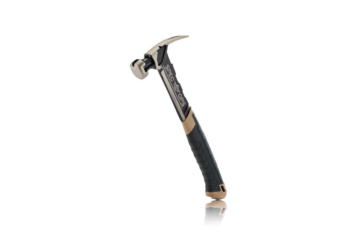 Martillo de Clavar Spec Ops Tools 16 Onzas Garra Rasgada Agarre Absorbente de Golpes