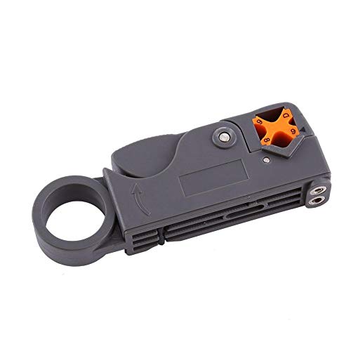 FTVOGUE RG6/RG59 Cable coaxial Separador de cables Compresión F Conector Herramienta de alicates
