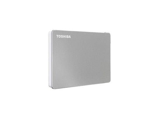 Disco Duro Externo Portátil Toshiba Canvio Flex Plateado 2 TB USB-C USB 3.0