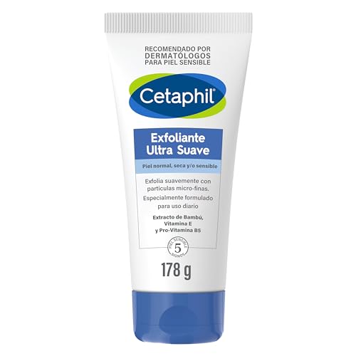Cetaphil Exfoliante Ultra Suave 1 pz 178 ml Con Extracto de Bambú que Remueve Células Muertas de Uso Diário Recomendada por Dermatólogos para Piel Sensible