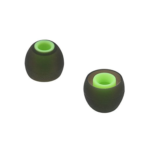 ALXCD - Almohadillas para audífonos SENSO, 3 tamaños (S/M/L), silicona suave, repuesto, 6 pares , Verde