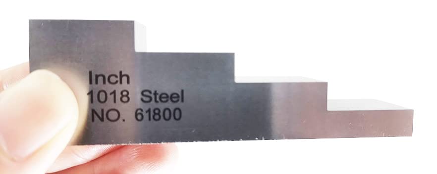 Bloque De Calibración De Medidor De Espesor Ultrasónico 0.25 0.5 0.75 1 Para Espesor Y Linealidad En Pruebas NDT Con Acero 1018