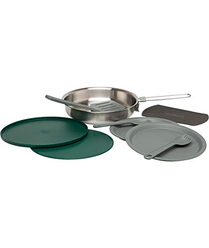 Juego de Utensilios de Cocina Stanley Adventure Acero Inoxidable 9 Piezas con Sartén, Utensilios y Platos