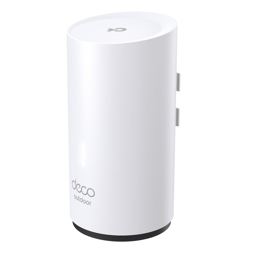 YUAKUOD k Deco X50-Outdoor (1-Pack) - Sistema WiFi 6 AI Mesh, AX3000 Doble Banda 2.4 GHz/5 GHz,4k, Cobertura hasta 232 m2, 2X Puertos GigabIt por Unidad, Certificado como Resistente al Agua
