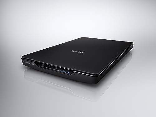 Escáner Plano Epson Perfection V39 II a Color Resolución 4800 PPP Tapa Extraíble Alta para Escaneo a la Nube USB