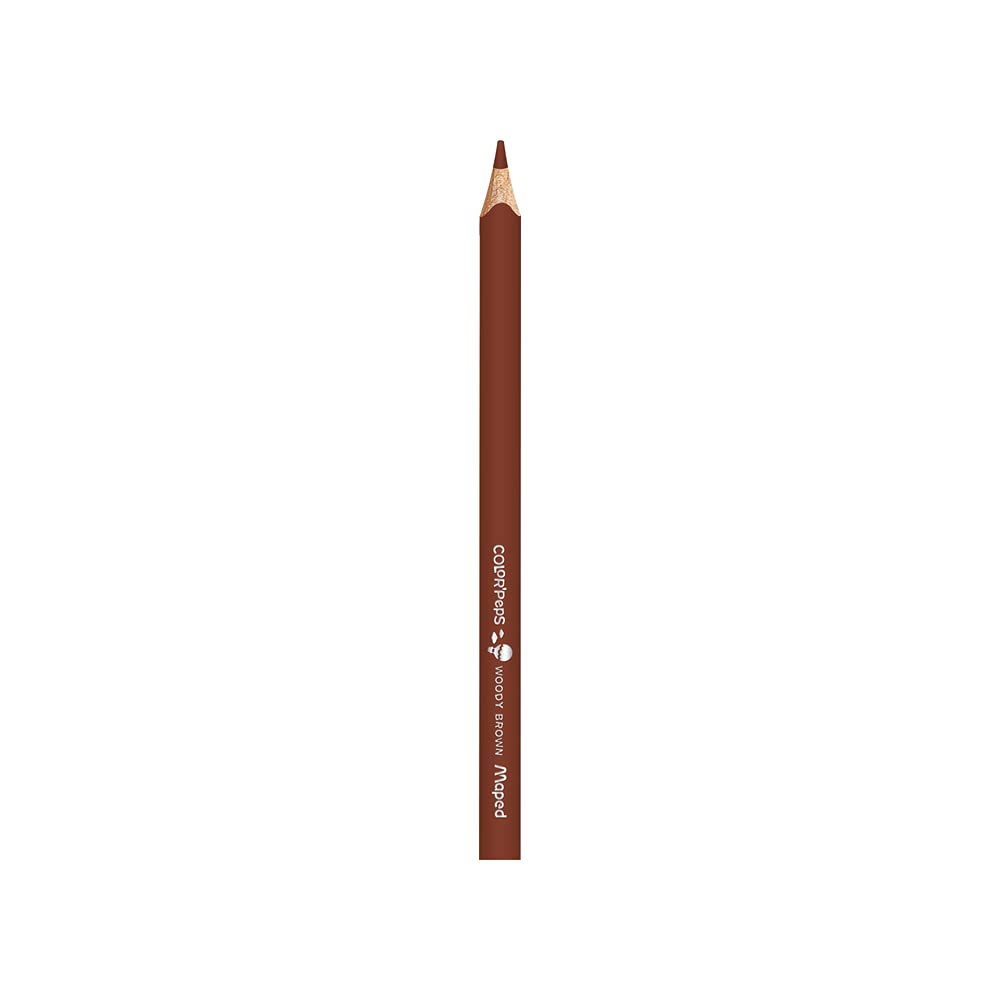 Maped Color'Peps - Lápices de madera para colorear, mina suave y resistente, triangular para un mejor agarre, fácil de usar, 12 colores brillantes jumbo de 4,7 mm