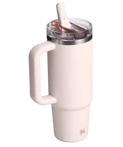 Vaso de Acero Inoxidable Stanley Quencher ProTour 30 Onzas con Popote Abatible y Tapa a Prueba de Fugas para Viajes