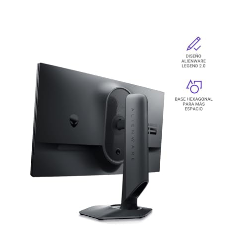 Alienware AW2523HF Gaming Monitor - 24.5-Inch (1920x1080) 360Hz Display, AMD Free Sync, Height/Tilt/Swivel/Pivot Adjustability, Dark Side of The Moon