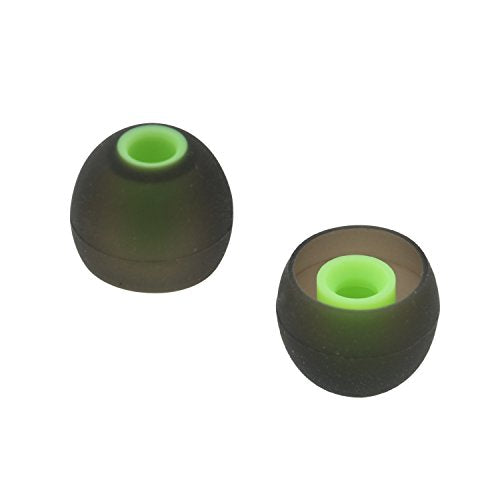 ALXCD - Almohadillas para audífonos SENSO, 3 tamaños (S/M/L), silicona suave, repuesto, 6 pares , Verde