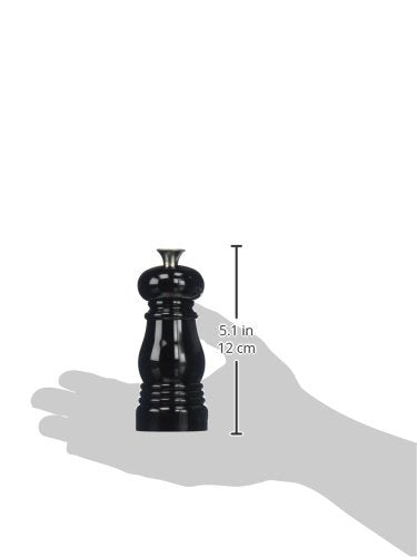Le Creuset Juego de molinillo de sal y pimienta, 5 x 2 pulgadas cada uno, negro y blanco
