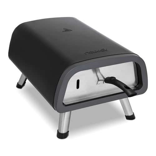 Newair - Horno eléctrico de pizza de 12 pulgadas, máquina para hacer pizzas en el hogar y al aire última intervensión, horno de convección de 1850 W, bandeja para pizza, estufa portátil resistente al