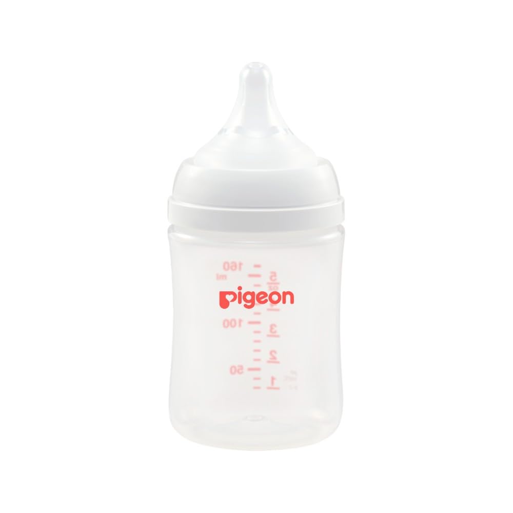 Biberón Pigeon SofTouch Transparente Tecnología Japonesa para Recién Nacido