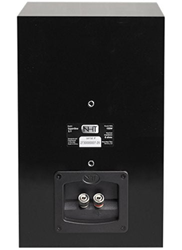 Bocina de Estantería NHT SuperOne 2.1 Gloss Black de Audio Hi-Res para Teatro en Casa