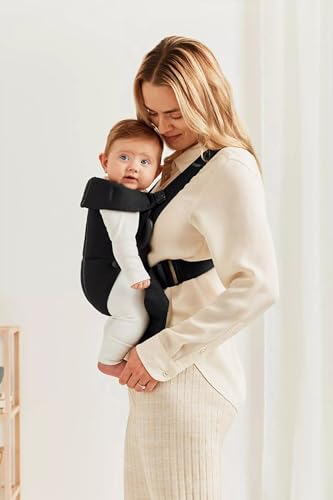 BabyBjörn Canguro Portabebé Mini, Tejido, Negro