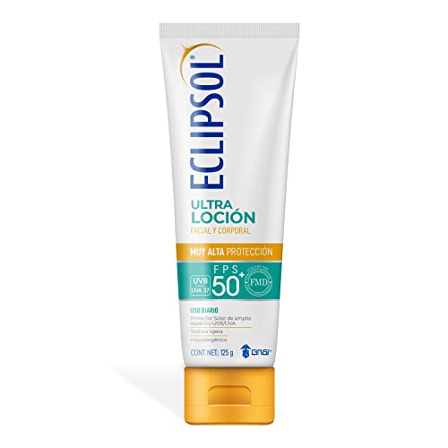 Loción Protector Solar FPS50+ Eclipsol Ultraligera Resistente al Agua