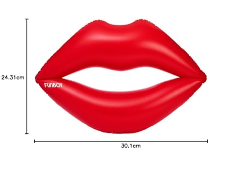 FUNBOY Giant Inflatable Pool Float, Red Lips