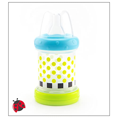 Sassy Baby Food Nurser - Juego de 4 meses de 56 a 4 oz 100% silicona pezón y cuchara sin BPA