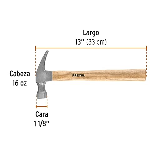 Martillo Pretul Acero Uña Recta 16 oz