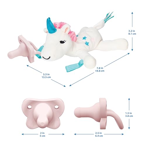 Chupete y Mordedor Dr. Brown's Unicornio Verde Azulado 0 Meses