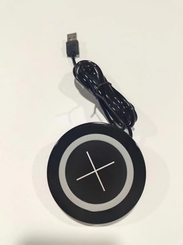 JE Make IT Simple Cargador inalámbrico de computadora, Ojales de computadora, Almohadilla de Carga inalámbrica para iPhone, Samsung, Airpods y Todos los teléfonos con Carga inalámbrica (Negro)