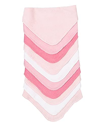 Spasilk 20-Piece Washcloth Set for Newborn Boys and Girls, Soft Terry Baby Washcloths, Baby Essentials, Pink