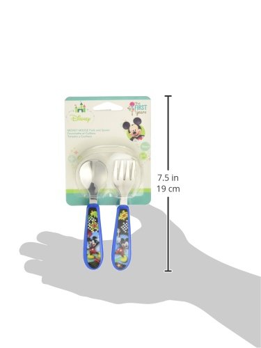Disney Baby Cuchara y Tenedor, Mickey Mouse, azul