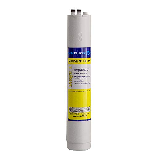 Paquete de Filtros de Repuesto Pure Blue H2O Azul para Sistema de Filtración de Agua de Ósmosis Inversa de Cuatro Etapas