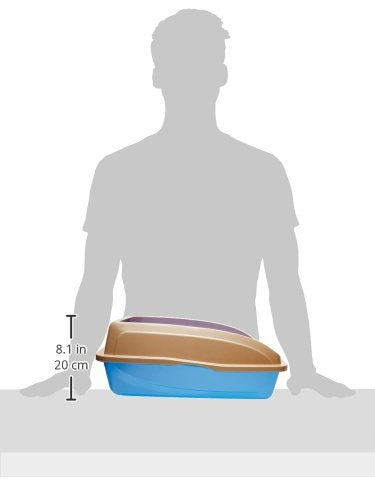 Arenero Abierto Vanness Tamaño Grande con Marco para Gato