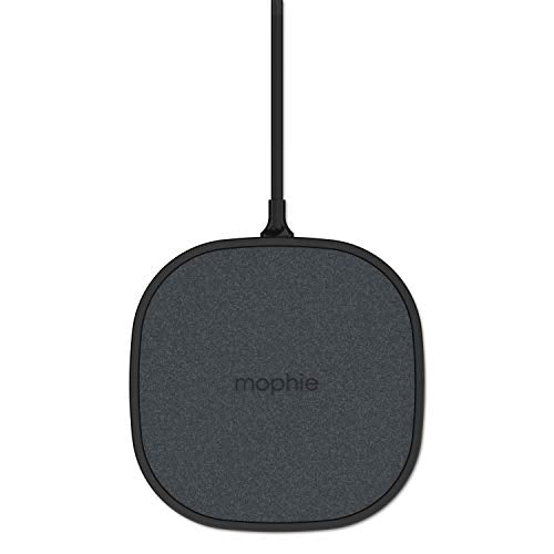 Mophie - Almohadilla de Carga inalámbrica de 10 W, Hecha para Apple Airpods, Samsung Galaxy S25/S24, iPhone 16/15/14 Pro, Google Pixel 9 y Otros Dispositivos habilitados para Qi, Color Negro