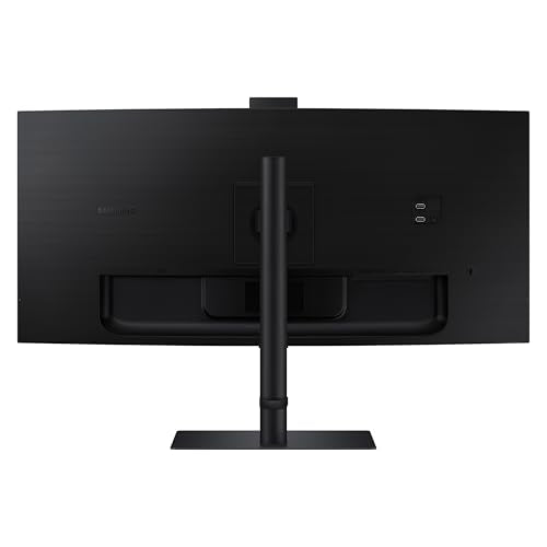 SAMSUNG Monitor de computadora curvado ViewFinity S65VC Series Ultra-WQHD de 34 pulgadas, 100Hz, AMD FreeSync, HDR10, USB-C, altavoz incorporado, cámara, interruptor KVM, cuidado de los ojos, embalaje