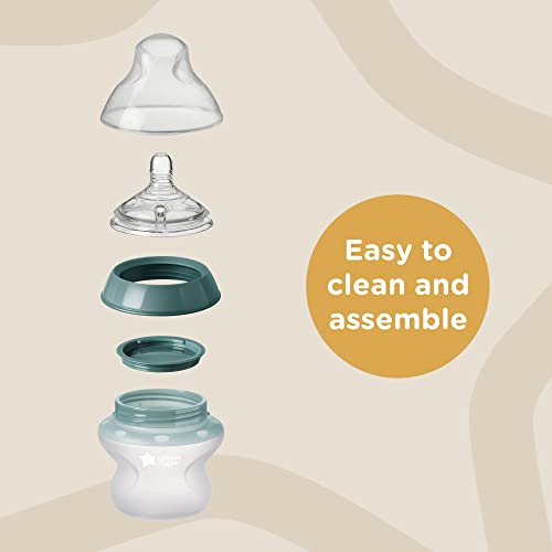 Biberones Tommee Tippee Azul Claro Anticólico de Silicona para Bebés 0+ Meses