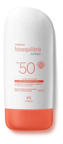 Protector Solar Corporal Natura Fps 50 Resistente al Agua Fotoequilibrio Niños 200ml