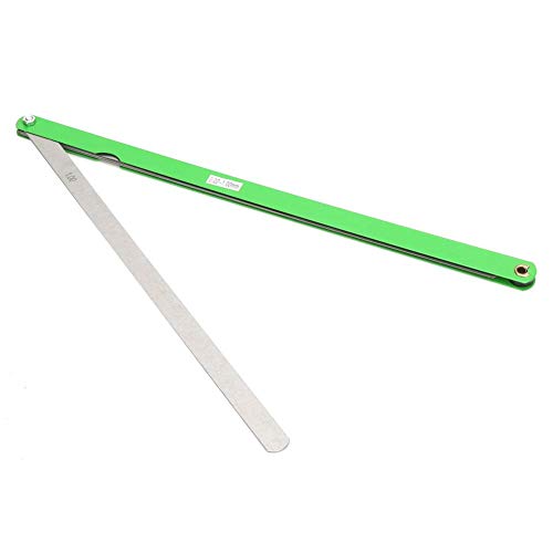 Medidor de Espesor de Acero Inoxidable Galga de Espesores de 300 mm 17 Cuchillas Métrica 0.02 mm-1 mm