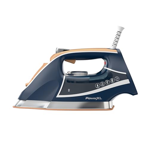 Plancha de Vapor PowerXL Azul Profesional con 6 Ajustes de Temperatura