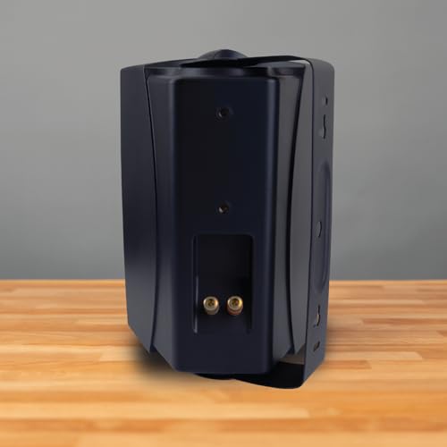 Dual Electronics LU53PB Altavoces con cable de 5.25 pulgadas de 3 vías de alto rendimiento para interiores y exteriores, instalación sin esfuerzo, uso en el hogar, piscina, patio, cochera, resistente