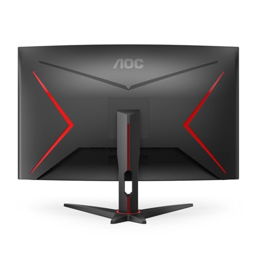 AOC C32G2ZE Monitor de Juegos Curvado sin Marco de 32 Pulgadas, Full HD 1920x1080, VA, 0.5ms 240Hz, AMD FreeSync Premium, DP/HDMI/VGA, VESA, 3-3-1 Programa de reactivación