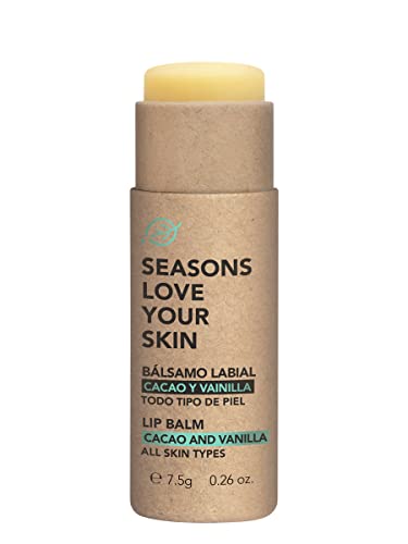 Bálsamo Labial Humectante Seasons Love Your Skin Vainilla Cacao Pack 3