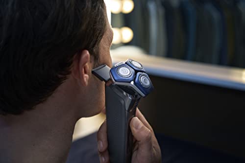 Afeitadora Eléctrica Recargable Philips Norelco 7200 Húmedo y Seco con Tecnología SenseIQ y Recortadora Desplegable
