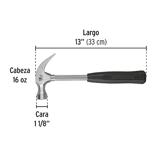 Martillo Pretul Pulido Uña Curva 16 oz Mango Tubular