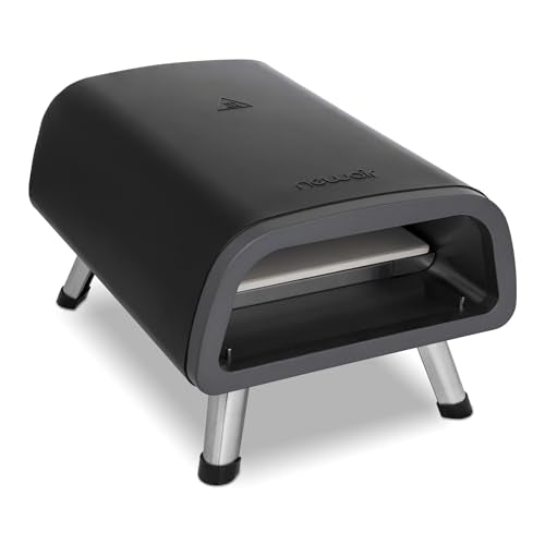 Newair - Horno eléctrico de pizza de 12 pulgadas, máquina para hacer pizzas en el hogar y al aire última intervensión, horno de convección de 1850 W, bandeja para pizza, estufa portátil resistente al