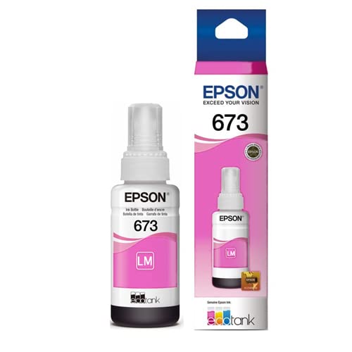Botella de Tinta Epson Magenta Claro T673 para Impresoras L805, L810, L850 y L1800