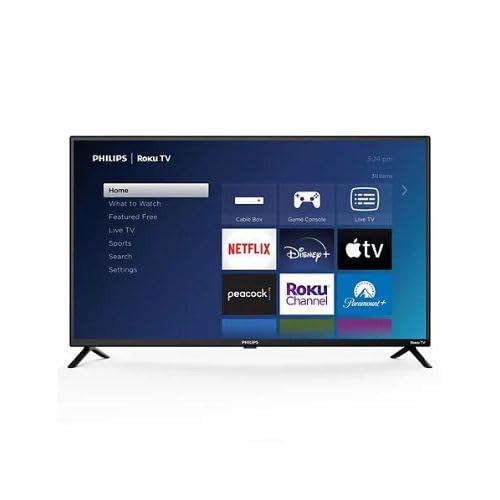 Televisión LED LCD Smart TV Philips 40 Pulgadas FHD Serie 6000 Roku Reacondicionada