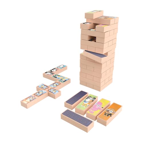Juego De Torre De Madera Novelty Bluey 3 En 1