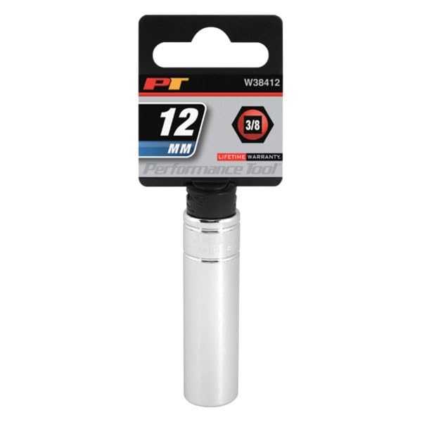 Performance Tool Herramienta de Rendimiento - Socket de Punto, 3/8" Drive 6-Point Socket, 12mm