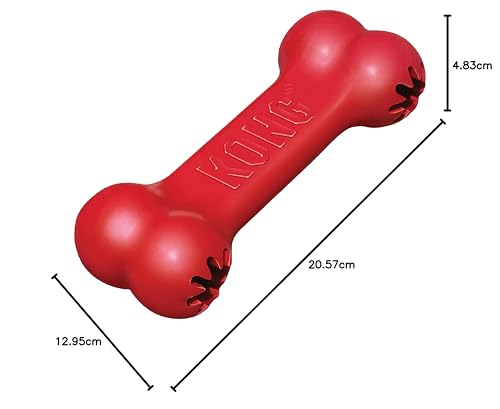 Kong Goodie Bone Juguete para Perro con Forma de Hueso, color Rojo, Mediano