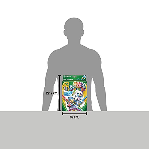 Crayola 20 Lápices de Color Borrables con Sacapuntas