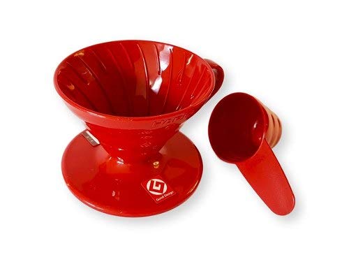 Hario V60 - Goteador de café de plástico, tamaño 01, rojo